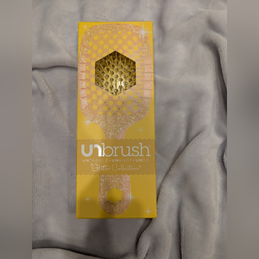 NIB Unbrush Glitter Collection Untangle Unknot Undo Hairbrush
